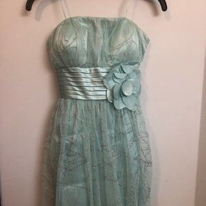 Sparkly Teal Cocktail Dress